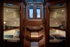 Marlin Aft Cabins (Bavaria 46 Style Cruiser Stock Photo )